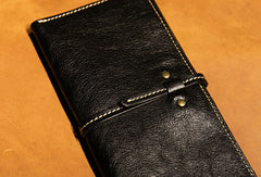 Genuine Leather Wallet Long Leather Wallet Befold Wallet For Men Women
