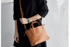 Handmade Leather Handbag Tote Bag Purse Crossbody Bag Shoulder Purse For Women