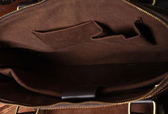 Handmade leather men Briefcase messenger vintage shoulder laptop bag vintage bag