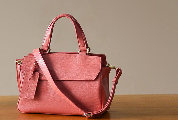 Handmade Genuine Leather Handbag Crossbody Bag Shoulder Bag Purse For Women - EverHandmade
