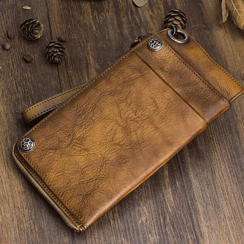 Mens Keyring Wallet Cool Biker Chain Wallet - Back View