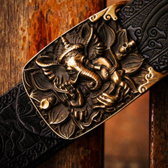 Handmade Cool Leather Mens Belt Leather Men Black Belts for Men