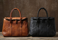 Handmade Leather Mens Briefcase Work Bag Laptop Bag Business Bag for Men