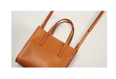 Brown Womens Leather Tote Purse Handbag Shoulder Bag Small for Women Leather Shopper Bag - EverHandmade