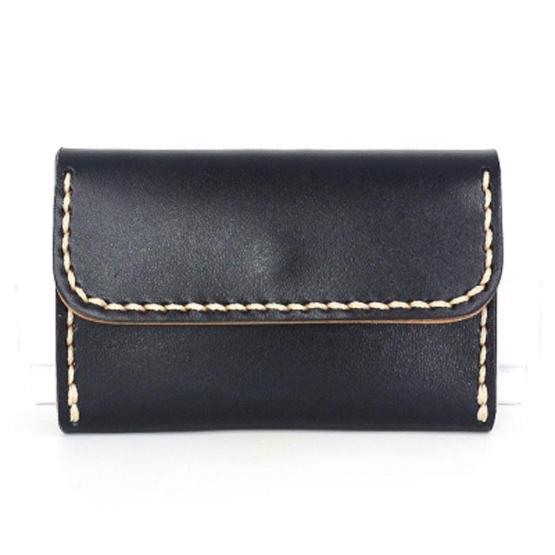 Leather Mens Card Wallet Front Pocket Wallets Small Slim Wallets Change Wallet for Men
