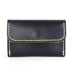 Leather Mens Card Wallet Front Pocket Wallets Small Slim Wallets Change Wallet for Men