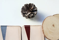 Handmade leather card slot small wallet purse coin wallet purse mini women - EverHandmade