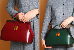 Genuine Leather crossbodybag handbag shoulder bag for women leather bag - EverHandmade