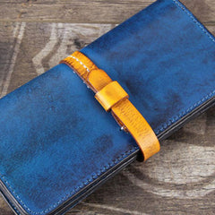 Handmade Leather Mens Cool Wallet Long Leather Wallet Phone Wallet for Men