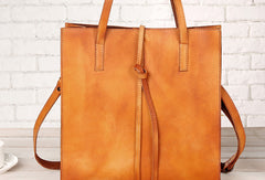 Handmade Leather Vintage Womens Tote Bag Purse Shoulder Bag for Women