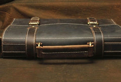 Vintage Leather Messenger Bag Briefcase Handbag Shoulder Bag For Men