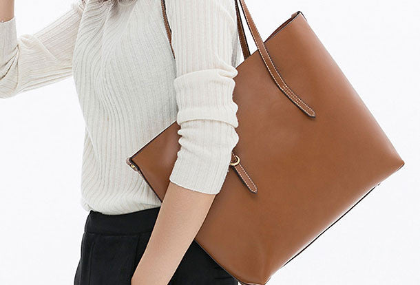 Genuine Leather handbag shoulder bag large tote for women leather shopper bag