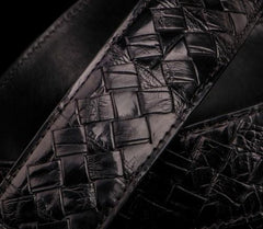 Handmade Black Leather Mens Belt Custom Cool Leather Men Belt for Men