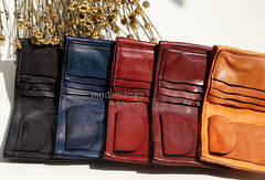 Handmade Genuine leather bifold billfold  purse wallet purse coin women - EverHandmade