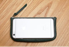 Genuine Leather billfold Long Wallet Zipper Slim Wallet Coin Change Card Wallet Purse For Women