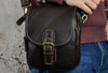 Cool Vintage Leather Belt Pouch Waist Bag Mini Side Bag Messenger Bag For Mens