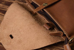 Vintage leather mens Small Messenger bag Shoulder Laptop bag Briefcases - EverHandmade
