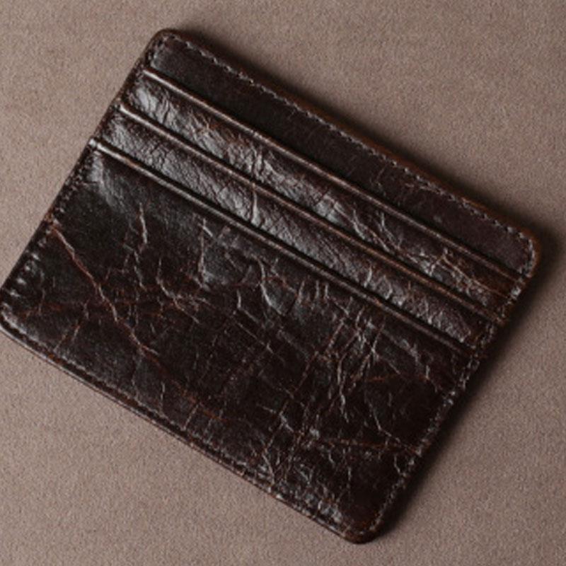 Leather Mens Cool Slim Front Pocket Wallets Leather Wallet Men Small Wallets  for Men