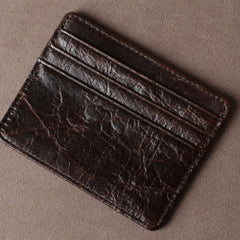 Leather Mens Cool Slim Front Pocket Wallets Leather Wallet Men Small Wallets  for Men