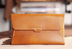Handmade leather detachable clutch purse long wallet purse clutch women - EverHandmade