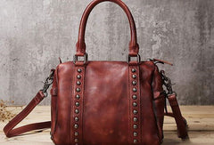 Handmade Leather handbag purse shoulder bag for women leather shopper bag - EverHandmade