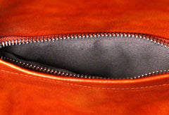Genuine Leather Mens Cool Chest Bag Sling Bag Crossbody Bag Travel Bag Hiking Bag for men