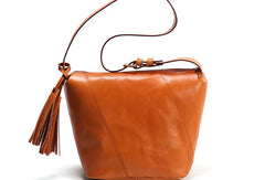 Handmade Leather Messenger Bag Purse Satchel Bag Leather Shoulder Bag for Women