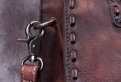 Genuine Leather Handbag Vintage Handmade Shoulder Bag Crossbody Bag Purse For Women - EverHandmade