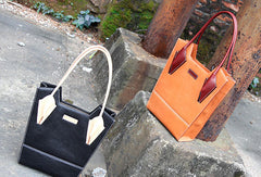 Handmade handbag purse leather shopper bag purse shoulder bag for women - EverHandmade