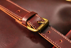 Genuine Leather Mens Briefcase Messenger Bag Laptop Bag Shoulder Bag for men - EverHandmade