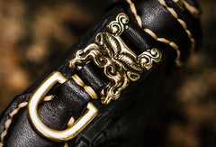 clasp hook  of Handmade leather Geneisha biker wallet 