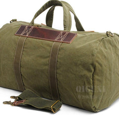 Mens Waxed Canvas Weekender Bag Canvas Travel Bag Canvas Overnight Bag for Men