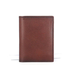 Leather Mens Front Pocket Wallet Small Card Wallet Change Wallets for Men