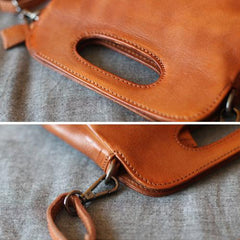 Women's Satchel Purse Brown Leather Satchel Purse - Annie Jewel