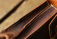 Genuine Leather Mens Hip Bag Cool Waist Bag iPad Bag  Bike Bag Cycling Bag For Men - EverHandmade