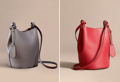 Handmade Genuine Leather Bucket Bag Purse Crossbody Bag Shoulder Bag Purse For Women - EverHandmade