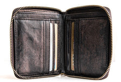 Genuine leather billfold wallet leather men billfold vintage wallet for men - EverHandmade