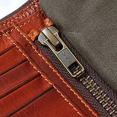 Leather Mens Cool Small Wallet billfold Wallets Bifold for Men