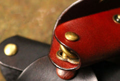 Handmade Leather Mens Cool Key Wallet Key Holder Car Key Case for Men - EverHandmade