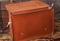Handmade leather men Briefcase messenger vintage shoulder laptop bag vintage bag - EverHandmade