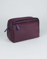 Cute Purple NYLON Womens Toiletry Shoulder Bag Travel Toiletry Organizer Clutch for Women