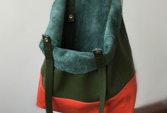 handmade leather tote bag​ Leather Tote Bag Two Tone Tote Bag Womens Two Tone Purse Leather Work Tote Bag
