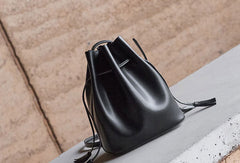 Genuine Leather bucket bag shoulder bag for women leather crossbody bag - EverHandmade