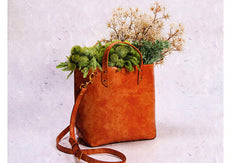 Handmade Leather Tote Purse Bucket Bag Handbag Shoulder Bag Large for Women Leather Shopper Bag - EverHandmade