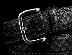 Handmade Black Leather Mens Belts Custom Cool Leather Men Belt for Men