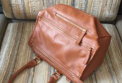 Handmade Leather Handbag Locomotive Motorcycle Models Leather Shoulder Bag For Women - EverHandmade