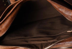 Cool leather mens Briefcase vintage Shoulder Bag weekender bag travel bag for men