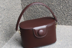 Genuine Leather Doctor Bag Bucket Bag Handbag Shoulder Bag for Women Leather Crossbody Bag - EverHandmade