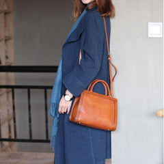 Brown Leather Satchel Purse Women's Satchel Handbags - Annie Jewel