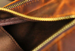 Genuine Leather Mens Cool Chest Bag Sling Bag Crossbody Bag Travel Bag Hiking Bag for men
